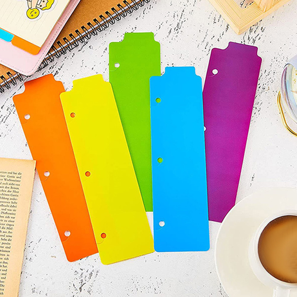Index Tab Divider - 15Pcs Repositionable Snap-in Binder Dividers with