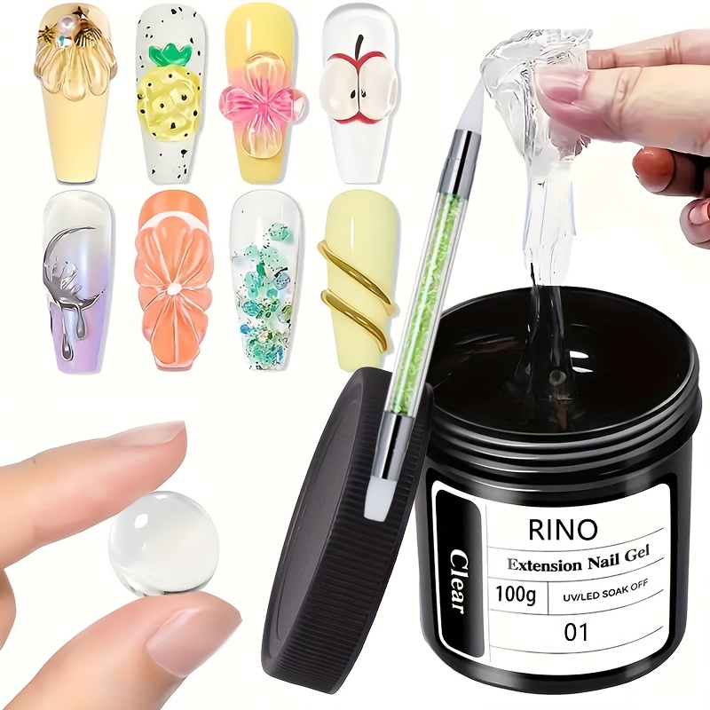 Glue Stick Pack - 100g Clear Non-Stick Hand Extension Nail