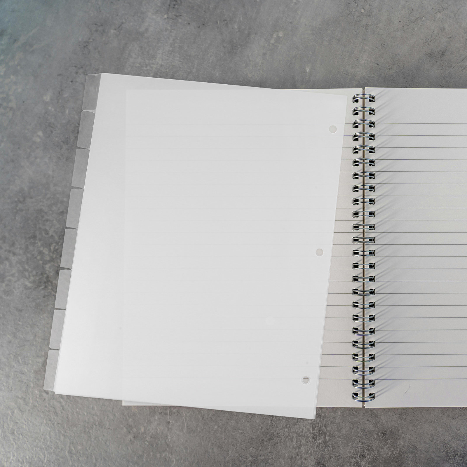 Index Tab Divider - 8Sheets Index Dividers Sturdy Plastic Detachable