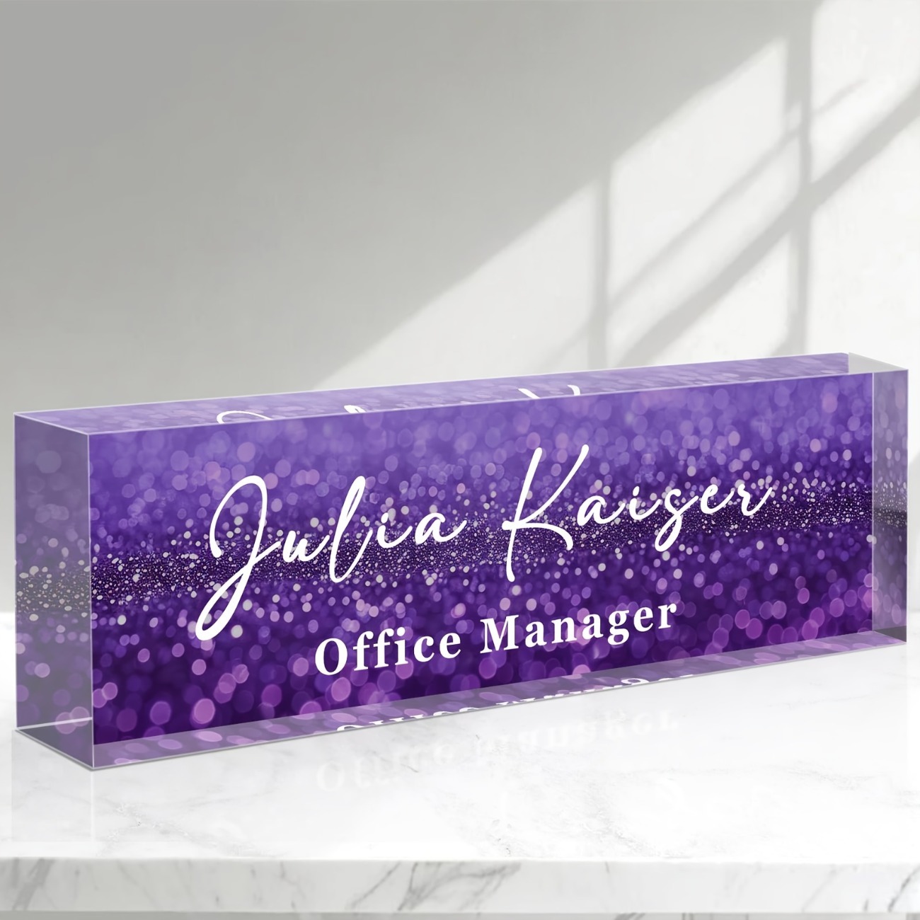 Personalized Acrylic Desk Name - Desk Name Plate review and price