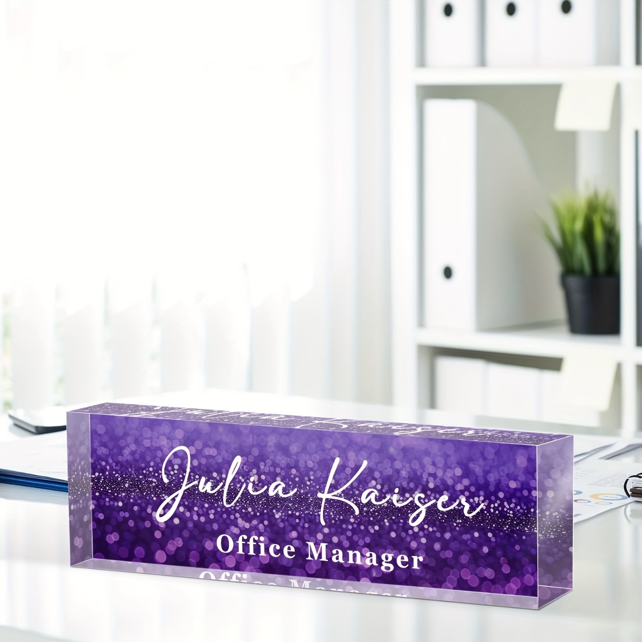 Personalized Acrylic Desk Name - Desk Name Plate review and price
