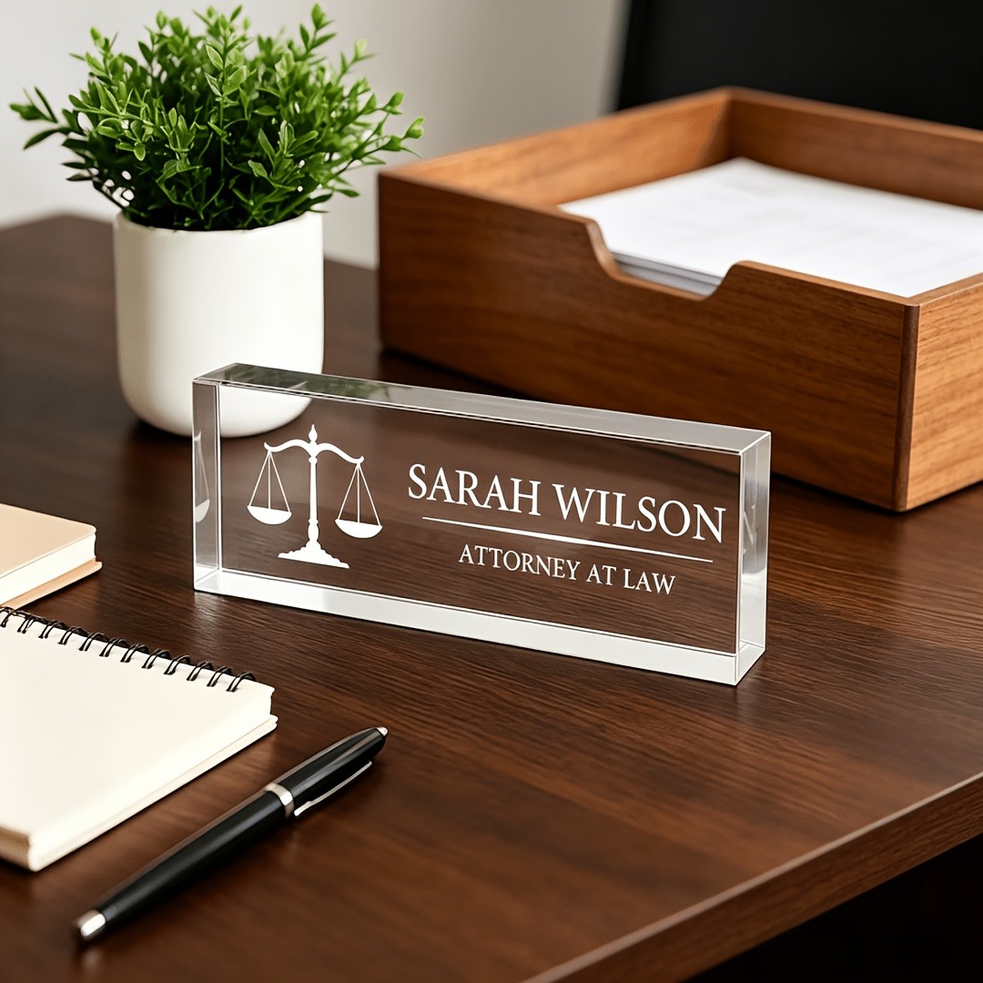 Personalized Lawyer & Judge Ac - Desk Name Plate review and price
