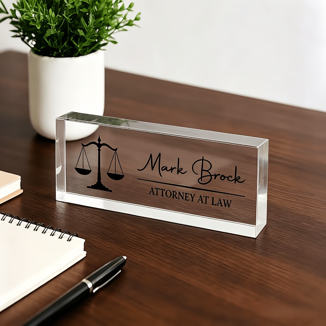 Personalized Lawyer & Judge Ac - Desk Name Plate review and price