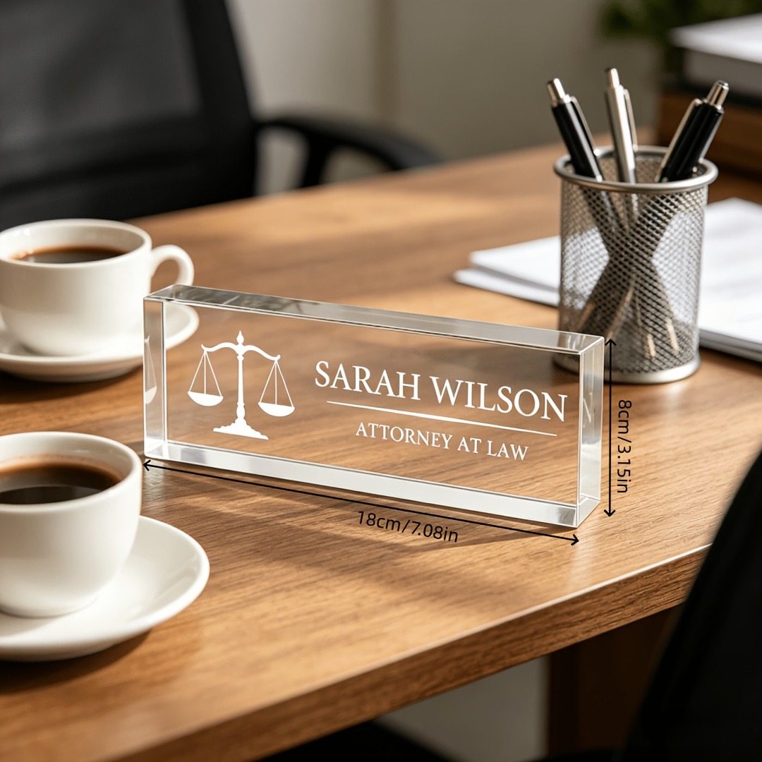 Personalized Lawyer & Judge Ac - Desk Name Plate review and price