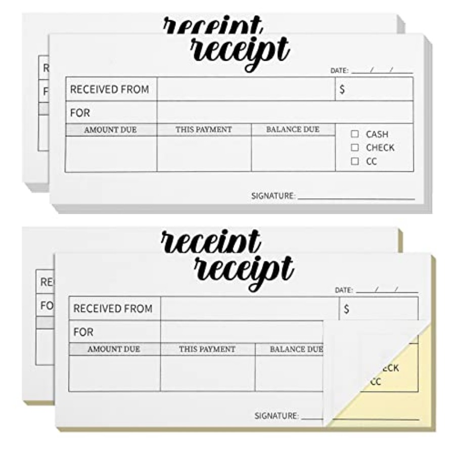 4 Pieces Receipt Books Carbonl - Carbon Copy Book review and price