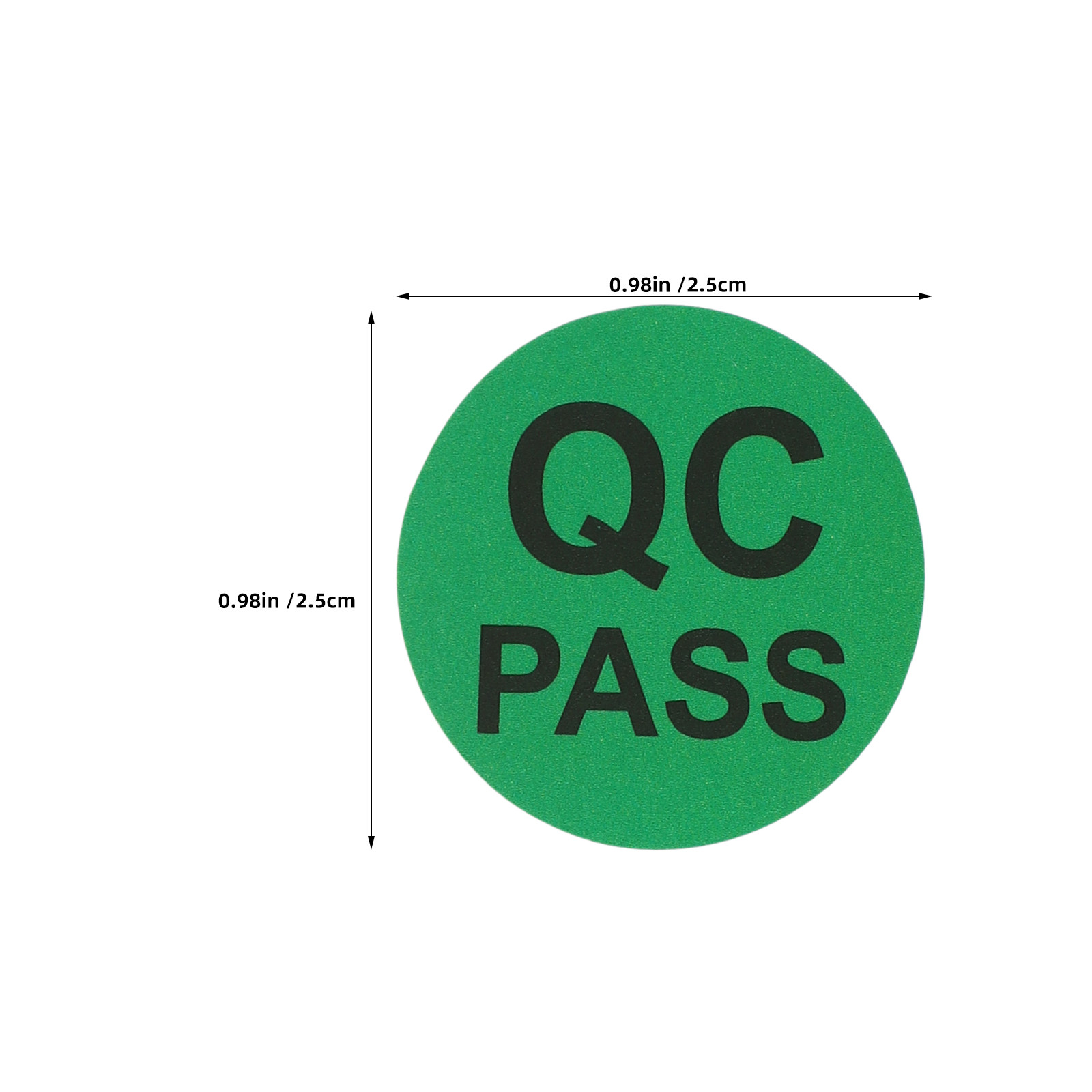5 Roll Round Adhesive Qc Inspe - Sticker Label Roll review and price