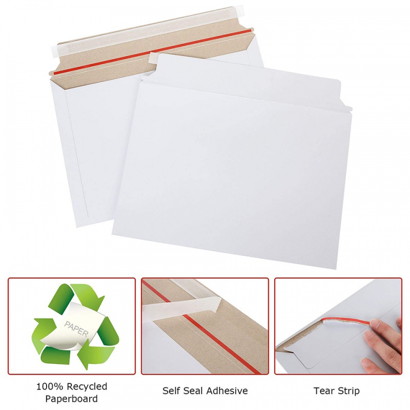 25Pcs White Rigid Mailers Stay - Letter Envelope Kraft review and price