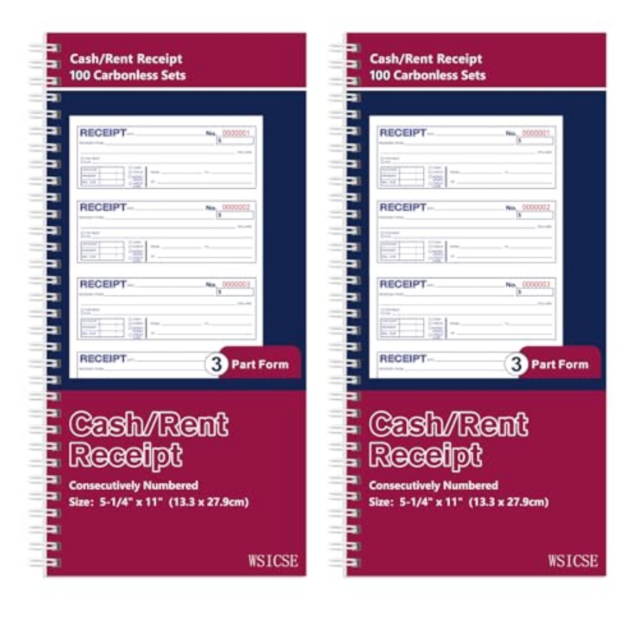 2 Pack Receipt Books with Carb - Carbon Copy Book review and price