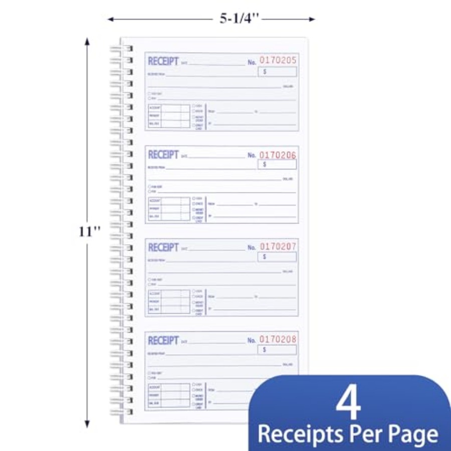 2 Pack Receipt Books with Carb - Carbon Copy Book review and price