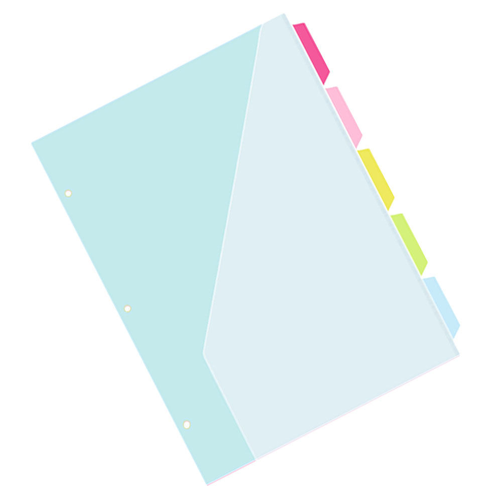 5Pcs Three-Hole Index Page Div - Index Tab Divider review and price