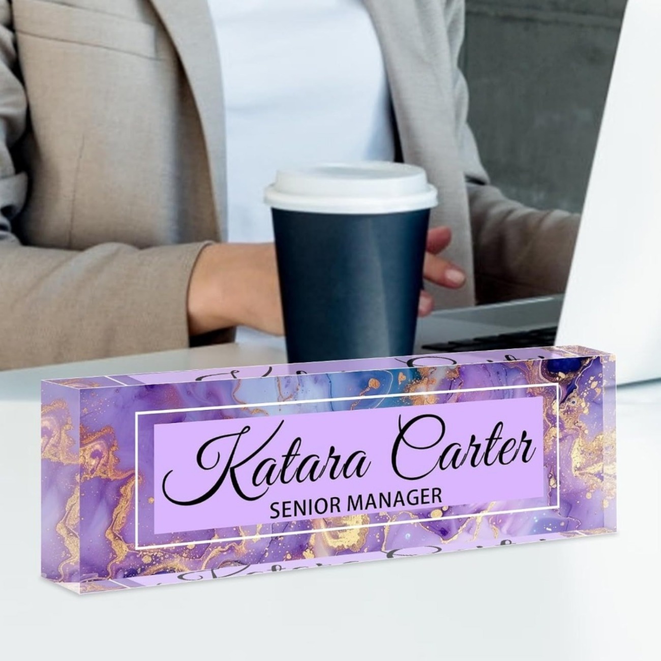 Custom Acrylic Desk Name Plate - Desk Name Plate review and price