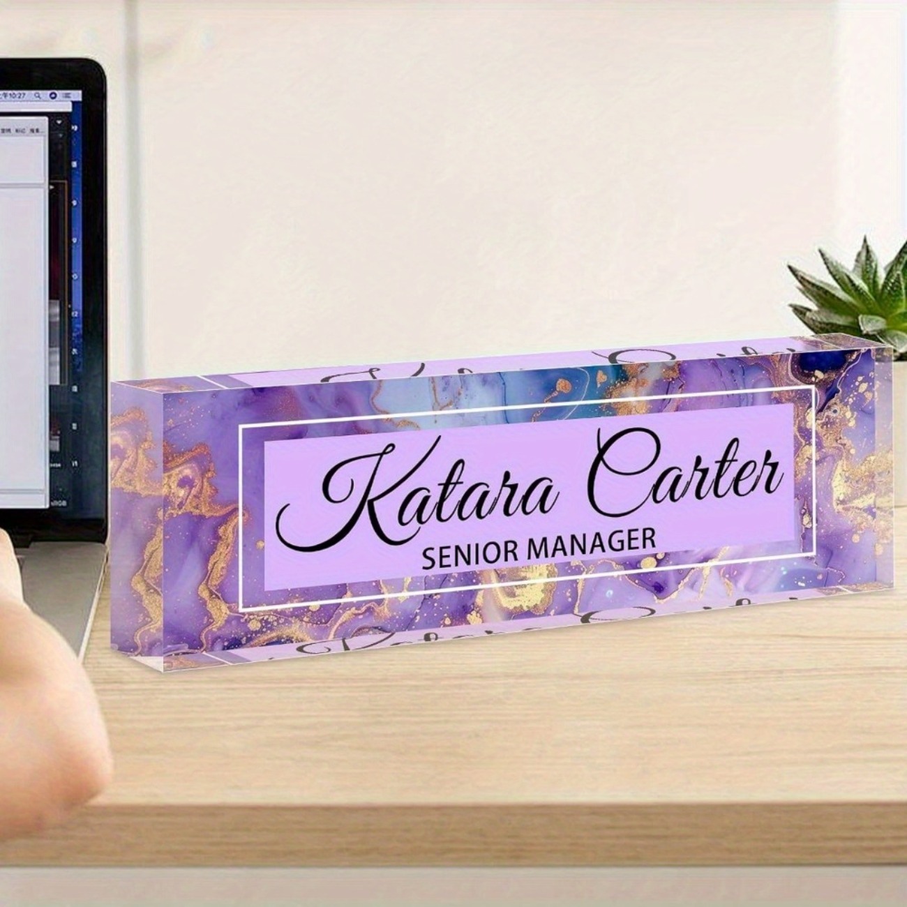 Custom Acrylic Desk Name Plate - Desk Name Plate review and price