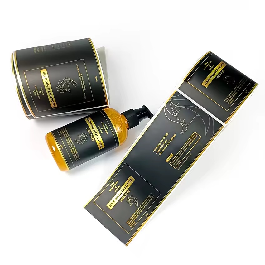 Custom Luxury Gold Foil Vinyl  - Sticker Label Roll review and price