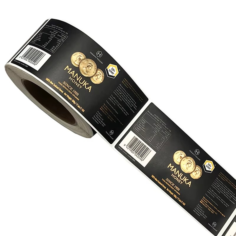 Custom Luxury Gold Foil Vinyl  - Sticker Label Roll review and price
