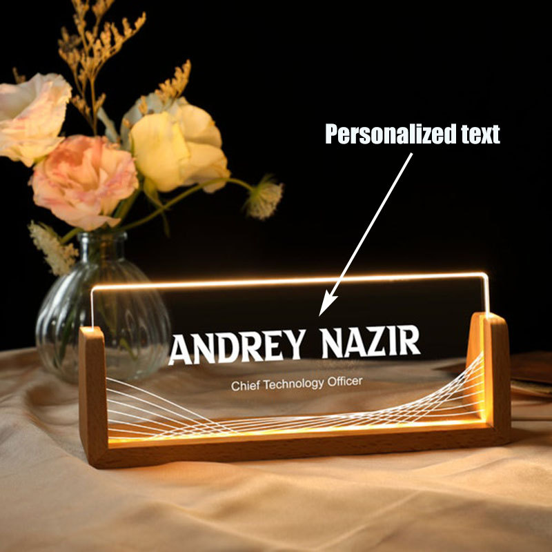 Customizable Personalized Ligh - Desk Name Plate review and price