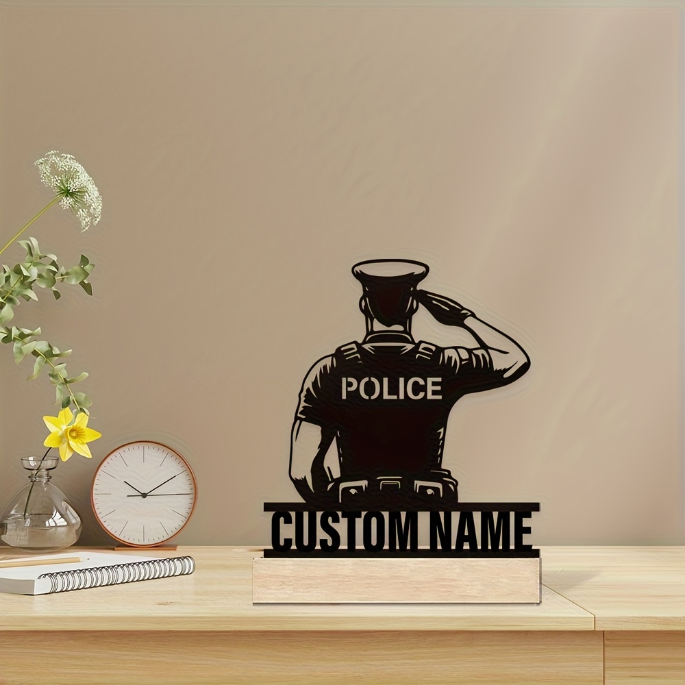 Personalized Metal Police Badg - Desk Name Plate review and price