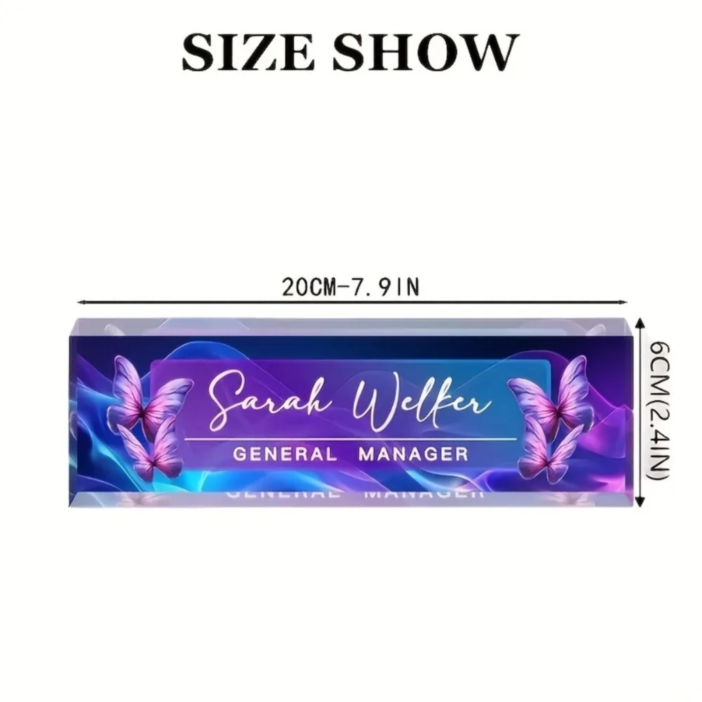 1pc Custom Design Position & T - Desk Name Plate review and price