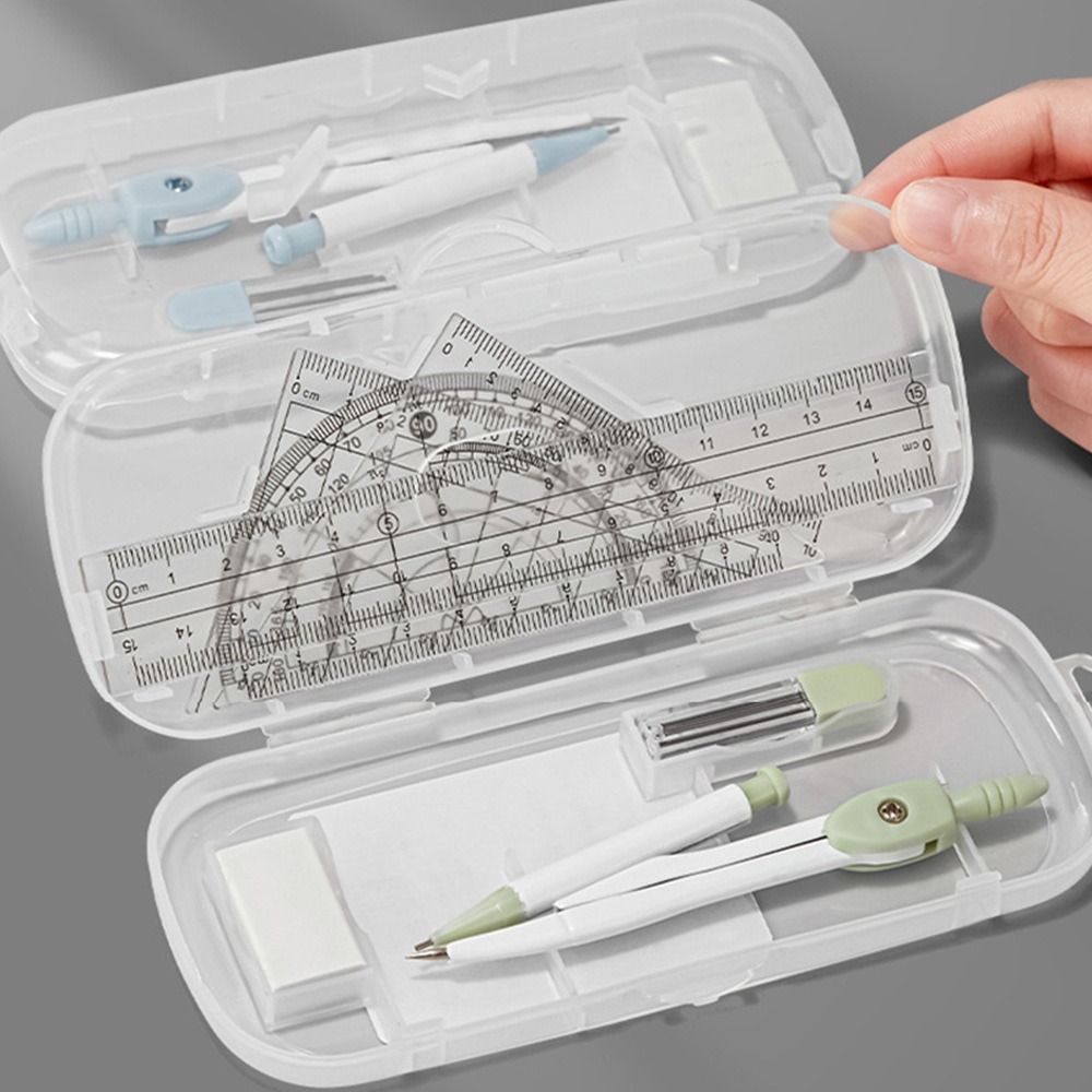 8PCS/Set Plastic Ruler Compass - Compass Geometry Set review and price