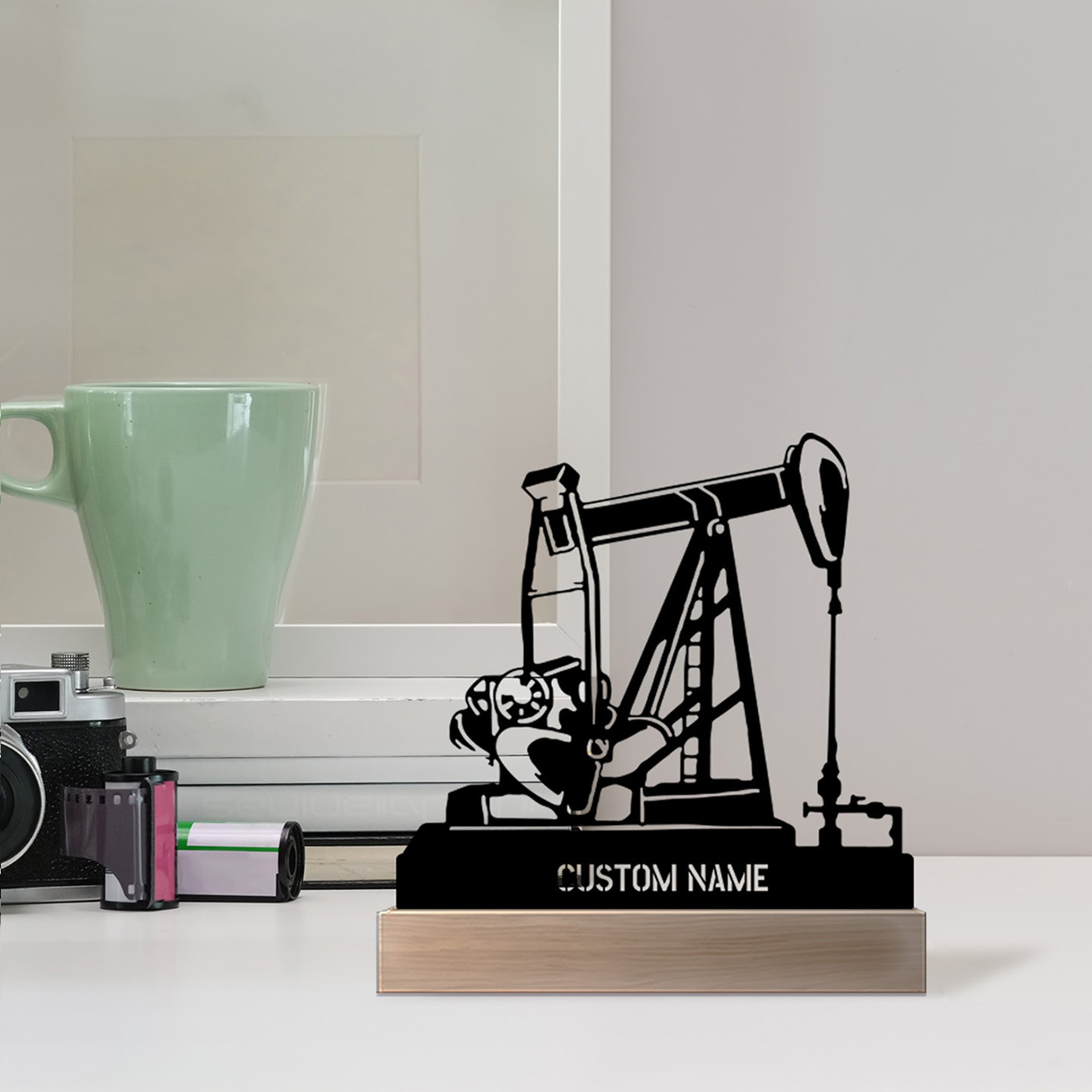 Personalized Oil Rig Desk Name - Desk Name Plate review and price