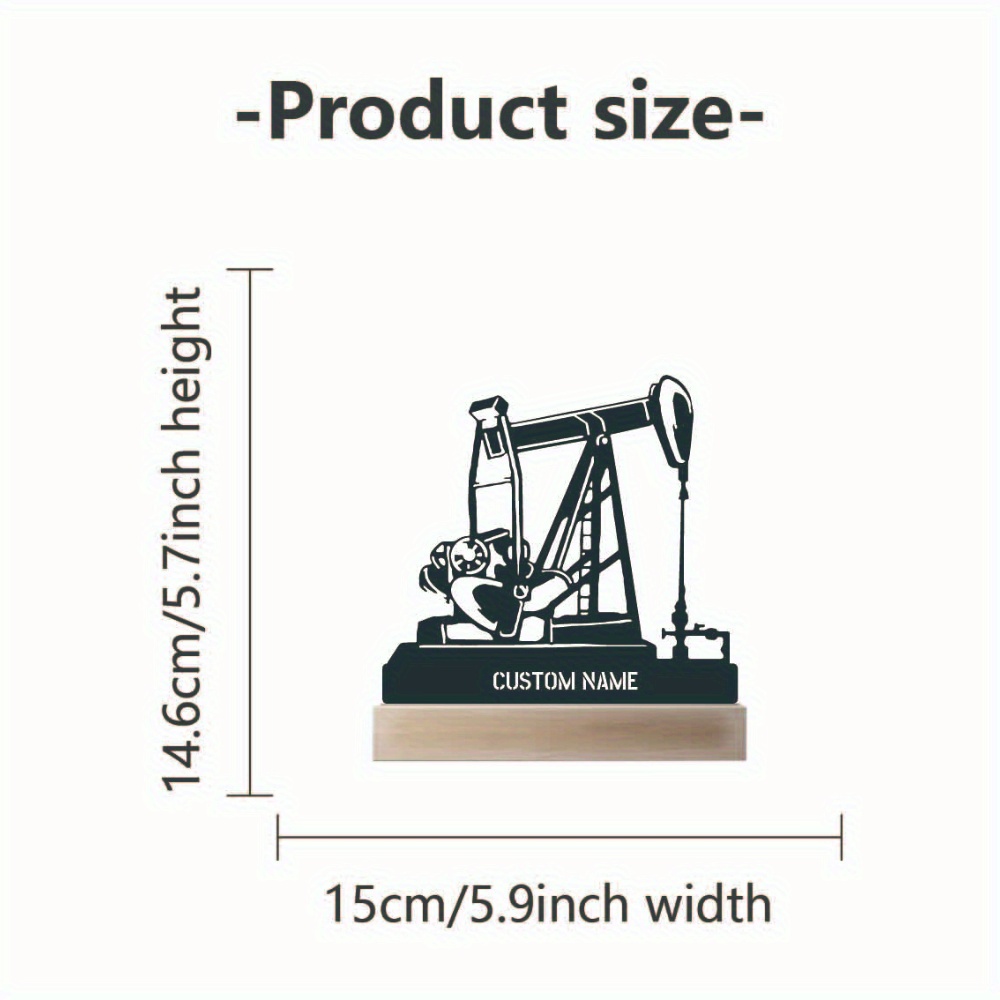 Personalized Oil Rig Desk Name - Desk Name Plate review and price