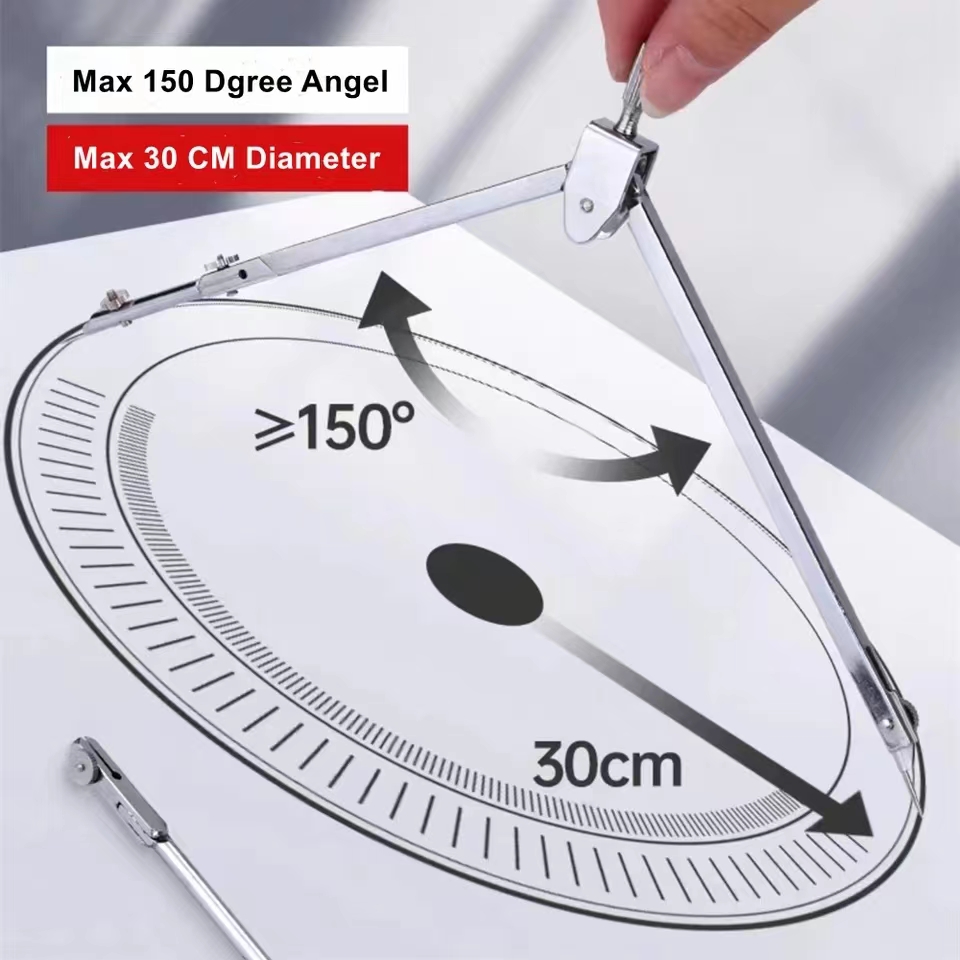Stainless Steel Drafting Set D - Compass Geometry Set review and price