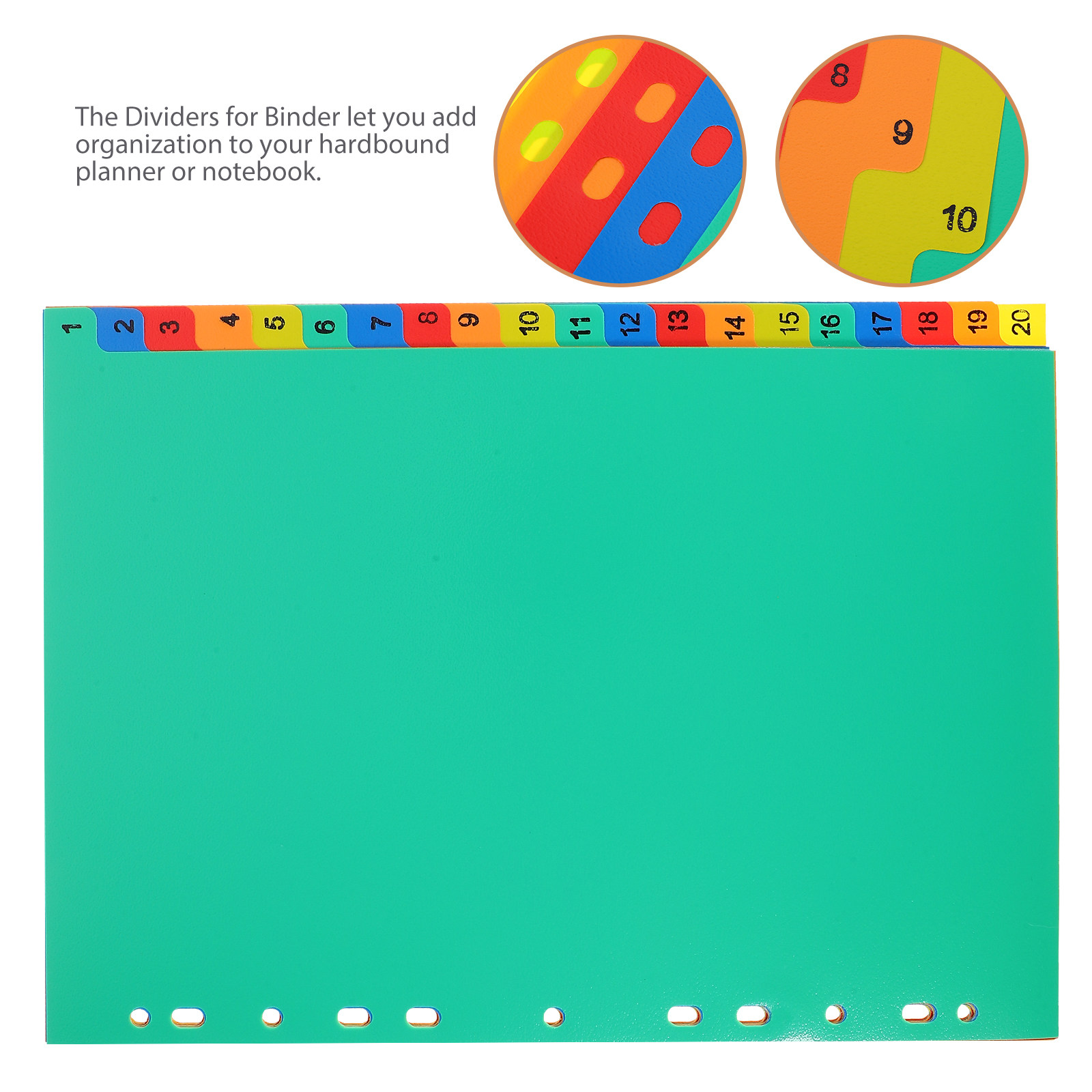 20Pcs Notebook Dividers Colorf - Index Tab Divider review and price