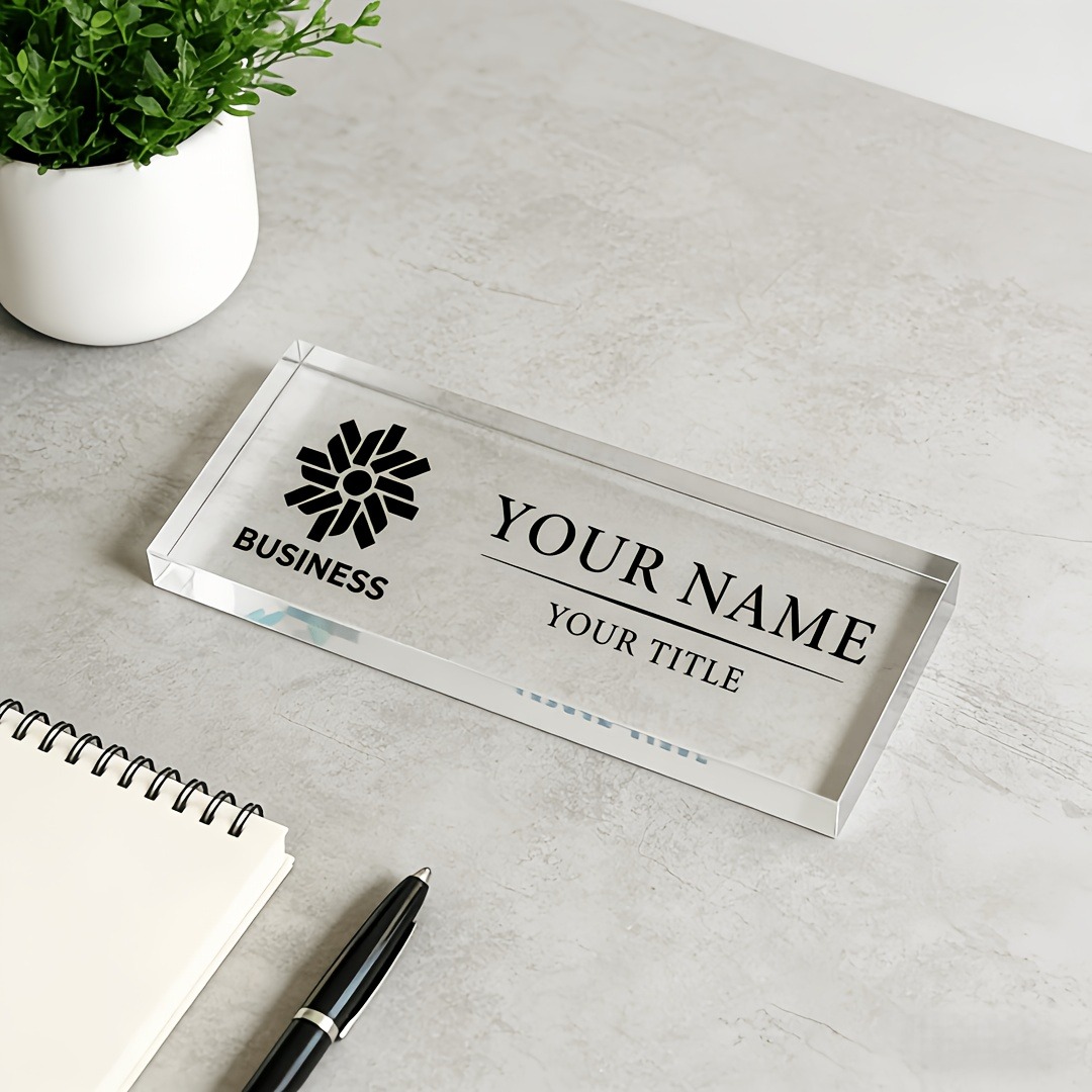 2D Flat Personalized Acrylic D - Desk Name Plate review and price