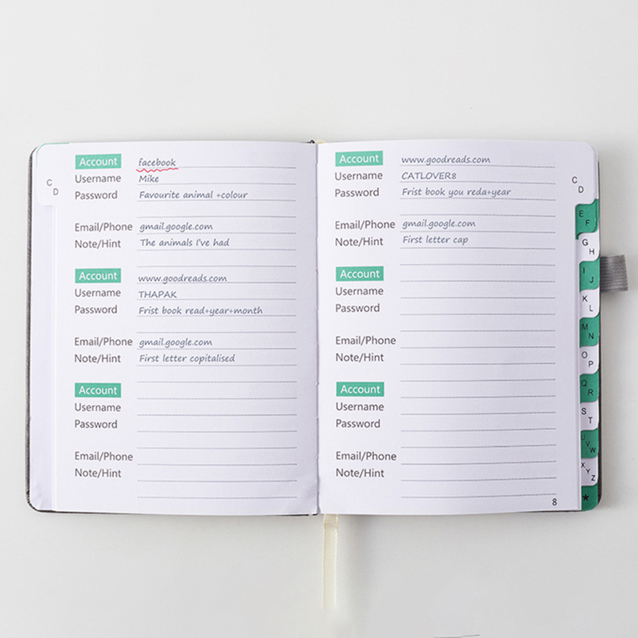 1pc Compact Password Keeper Bo - Index Tab Divider review and price