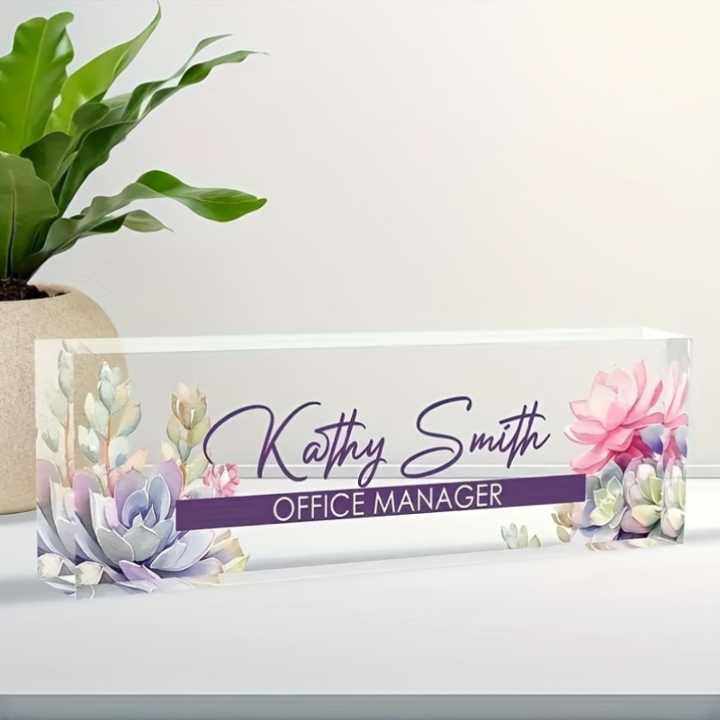 Custom 2D Acrylic Desk Name Pl - Desk Name Plate review and price