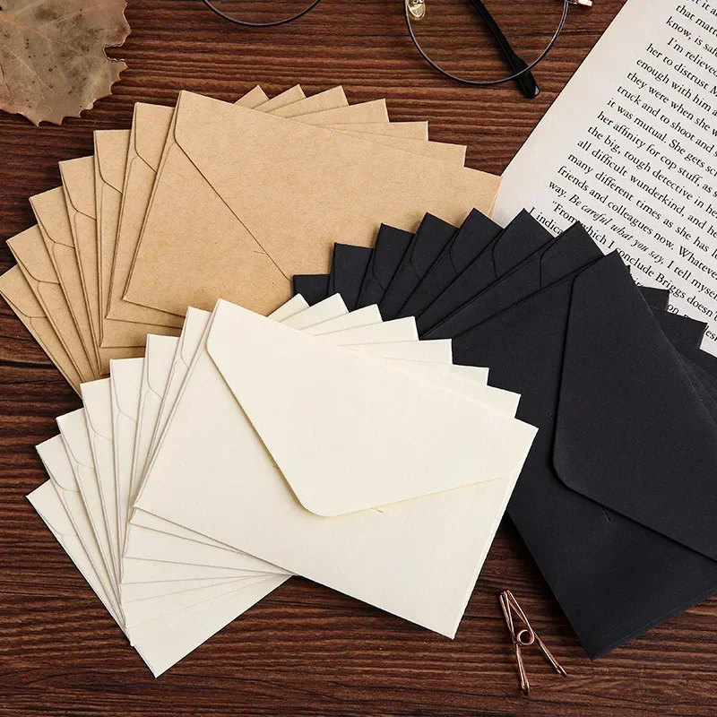 20/40/80PCS Classical White Bl - Letter Envelope Kraft review and price