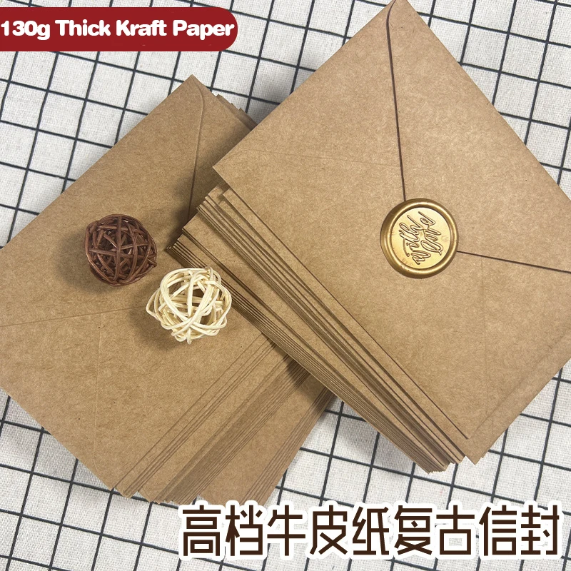50pcs Kraft Brown Paper Envelo - Letter Envelope Kraft review and price