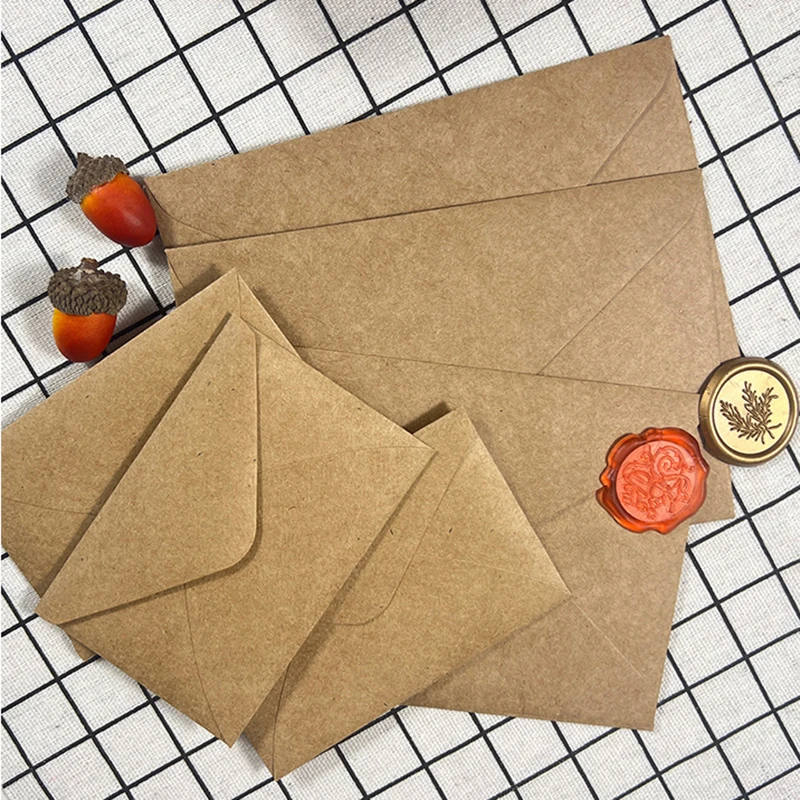 50pcs Kraft Brown Paper Envelo - Letter Envelope Kraft review and price